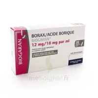 Borax/acide Borique Biogaran 12 Mg/18 Mg/ml, Solution Pour Lavage Ophtalmique En Récipient Unidose à SAINT-GEORGES-SUR-BAULCHE