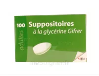 Suppositoire A La Glycerine Gifrer Suppos Adulte Sach/100 à SAINT-GEORGES-SUR-BAULCHE
