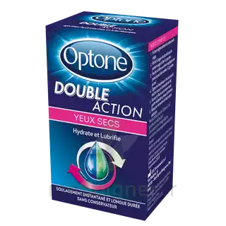 Optone Double Action Solution Oculaire Yeux Secs Fl/10ml à SAINT-GEORGES-SUR-BAULCHE