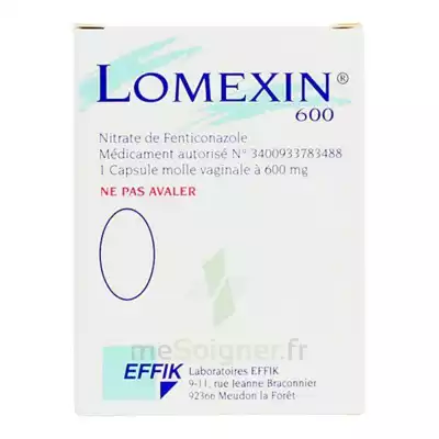 Lomexin 600 Mg Caps Molle Vaginale Plq/1 à SAINT-GEORGES-SUR-BAULCHE
