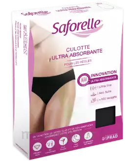 Saforelle Culotte Ultra Absorbante Règles Noire Txl à SAINT-GEORGES-SUR-BAULCHE