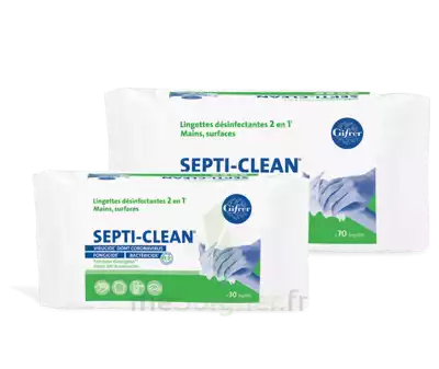 Septi-clean Lingette DÉsinfectante Paquet/70 à SAINT-GEORGES-SUR-BAULCHE