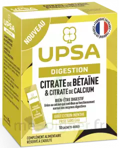 Upsa Citrate De Bétaïne & Citrate De Calcium Poudre 10 Sachets à SAINT-GEORGES-SUR-BAULCHE