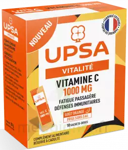 Upsa Vitamine C 1000 Poudre 10 Sachets à SAINT-GEORGES-SUR-BAULCHE